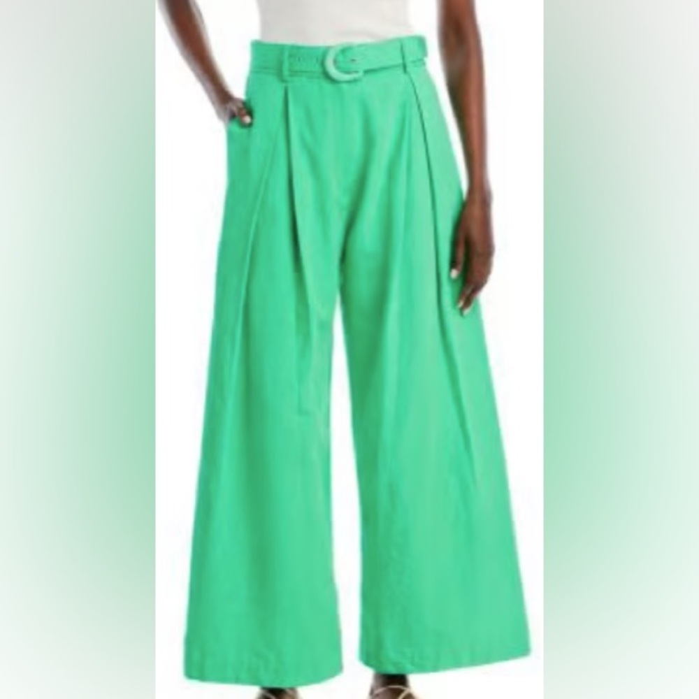 FARM RIO Bright Green Tailored Pants Regular - XS